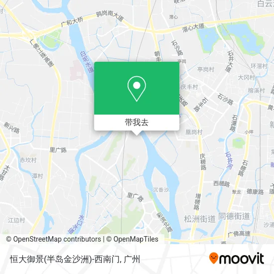 恒大御景(半岛金沙洲)-西南门地图