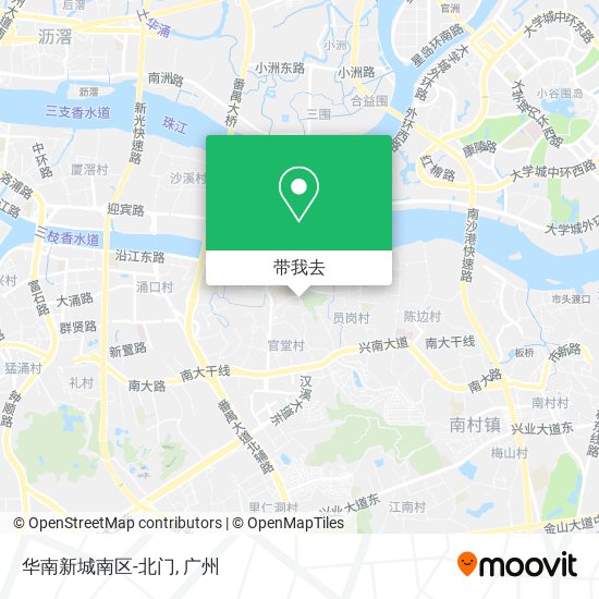 华南新城南区-北门地图