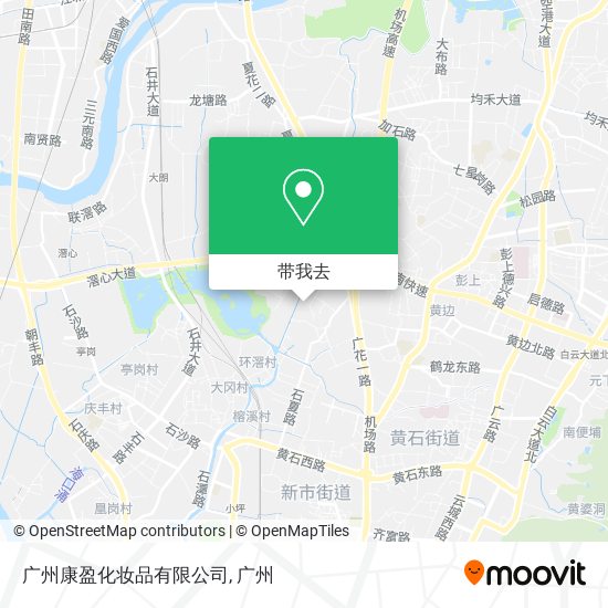广州康盈化妆品有限公司地图