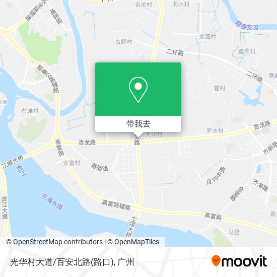 光华村大道/百安北路(路口)地图