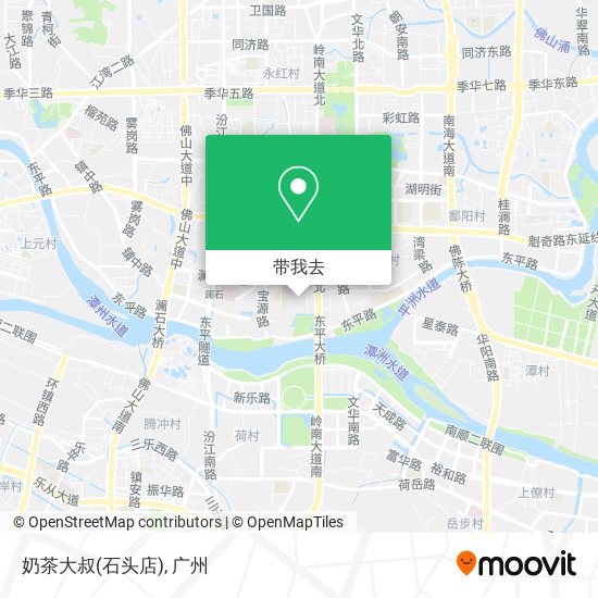 奶茶大叔(石头店)地图