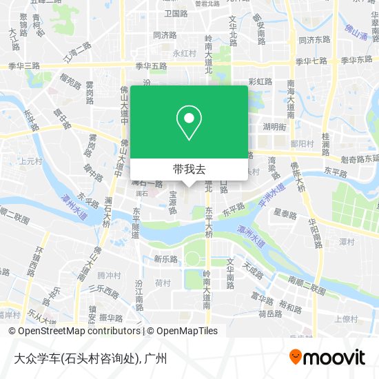 大众学车(石头村咨询处)地图