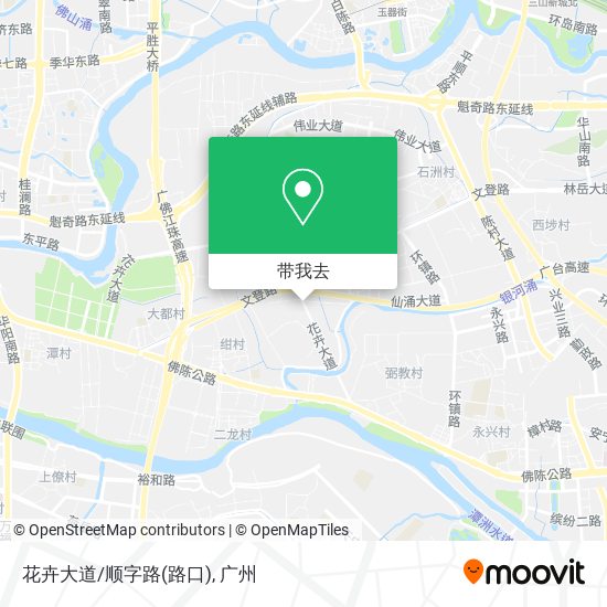花卉大道/顺字路(路口)地图