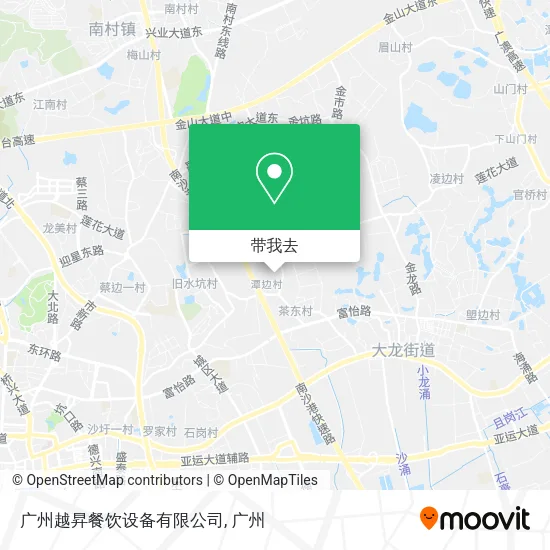 广州越昇餐饮设备有限公司地图