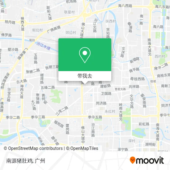 南源猪肚鸡地图