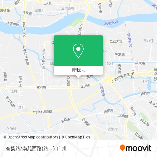 奋扬路/南苑西路(路口)地图
