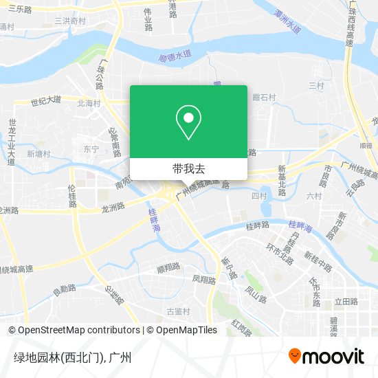 绿地园林(西北门)地图