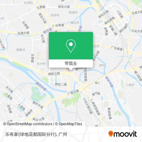 乐有家(绿地花都国际分行)地图