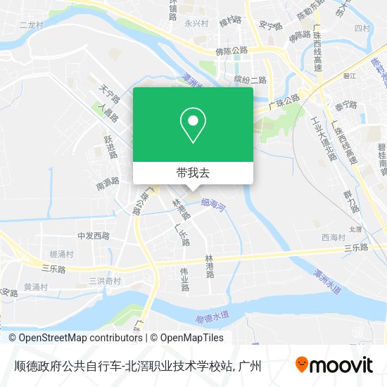 顺德政府公共自行车-北滘职业技术学校站地图