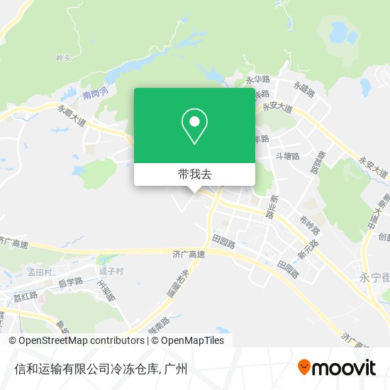 信和运输有限公司冷冻仓库地图