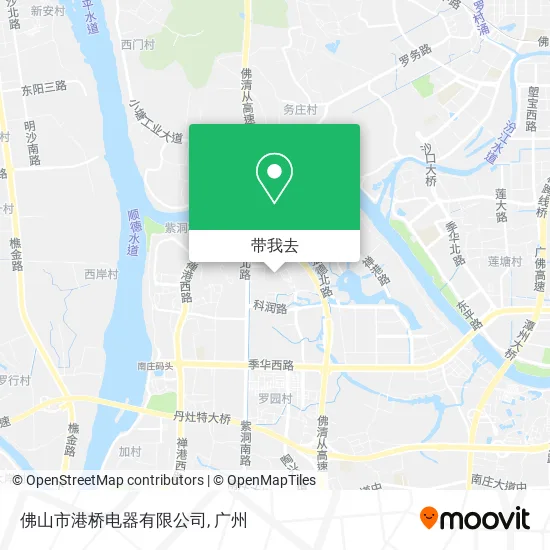 佛山市港桥电器有限公司地图