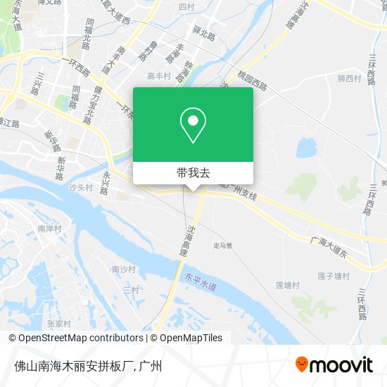 佛山南海木丽安拼板厂地图