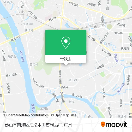 佛山市南海区汇泓木工艺制品厂地图