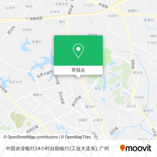中国农业银行24小时自助银行(工业大道东)地图