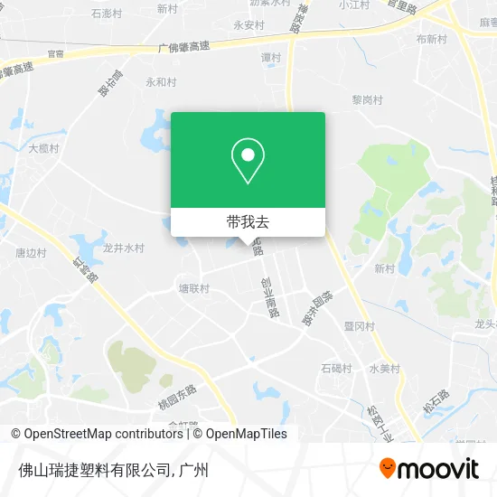 佛山瑞捷塑料有限公司地图