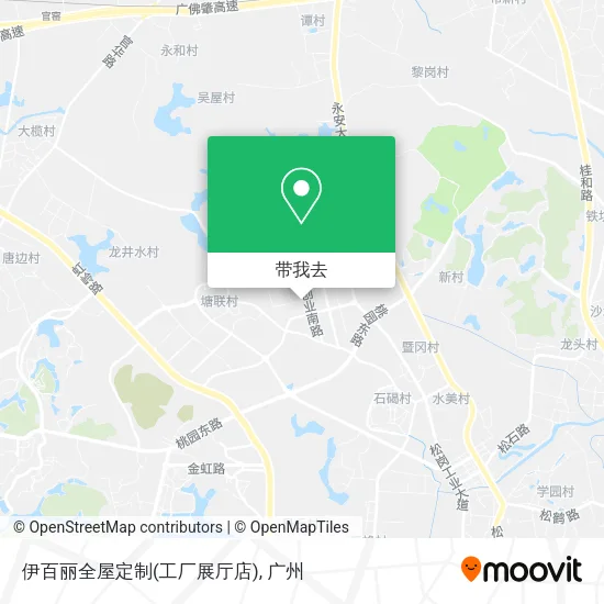 伊百丽全屋定制(工厂展厅店)地图