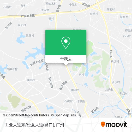 工业大道东/松夏大道(路口)地图