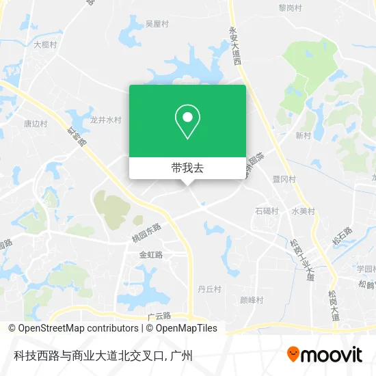 科技西路与商业大道北交叉口地图