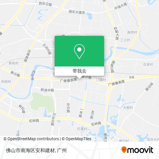 佛山市南海区安和建材地图