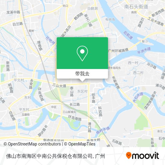 佛山市南海区中南公共保税仓有限公司地图