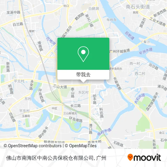 佛山市南海区中南公共保税仓有限公司地图
