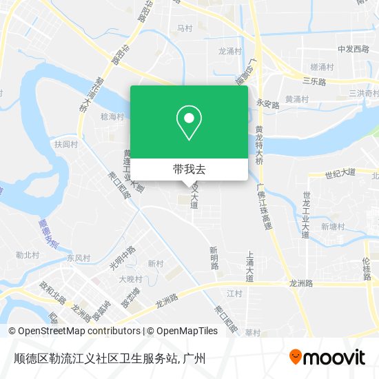 顺德区勒流江义社区卫生服务站地图