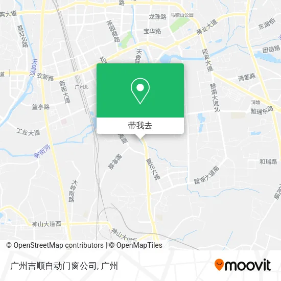 广州吉顺自动门窗公司地图