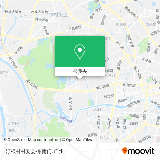 汀根村村委会-东南门地图