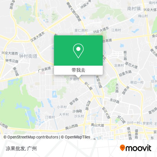 凉果批发地图