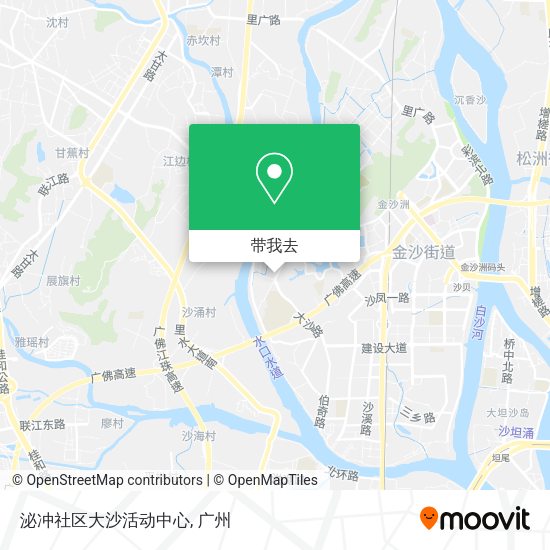 泌冲社区大沙活动中心地图