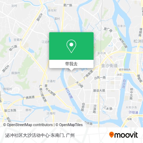 泌冲社区大沙活动中心-东南门地图