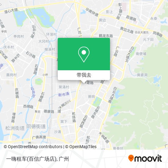 一嗨租车(百信广场店)地图