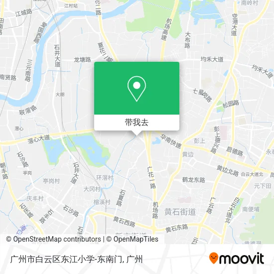 广州市白云区东江小学-东南门地图