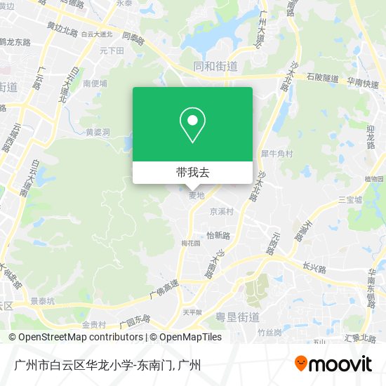 广州市白云区华龙小学-东南门地图