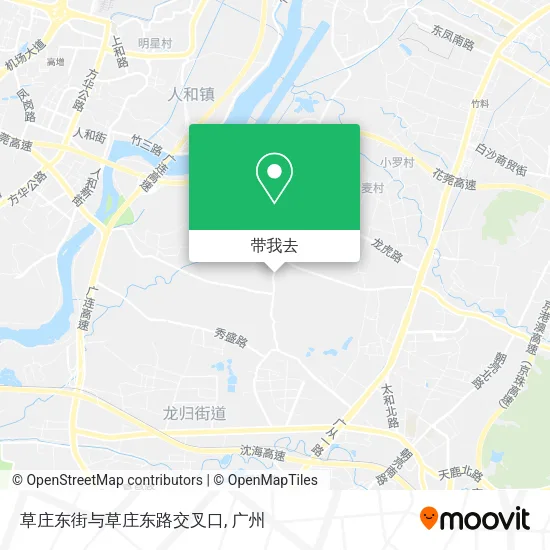 草庄东街与草庄东路交叉口地图