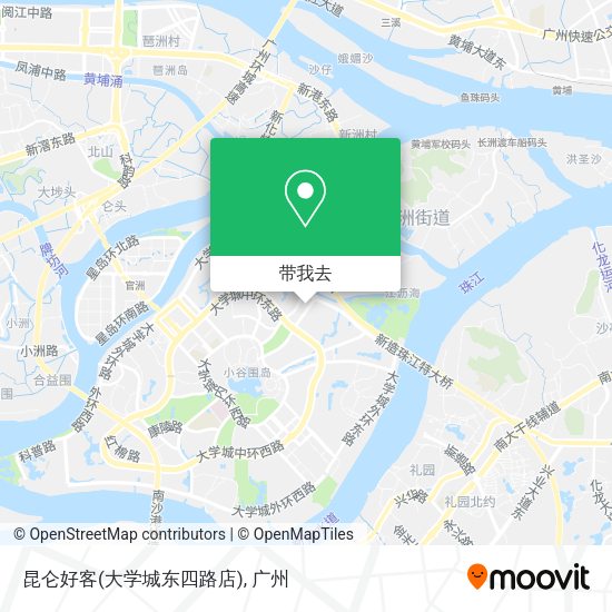 昆仑好客(大学城东四路店)地图