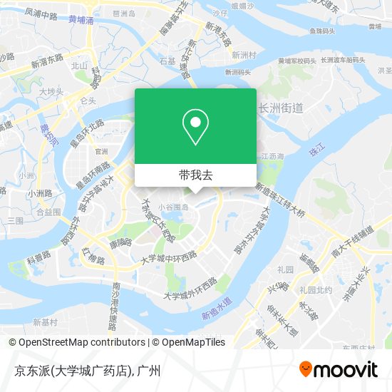 京东派(大学城广药店)地图