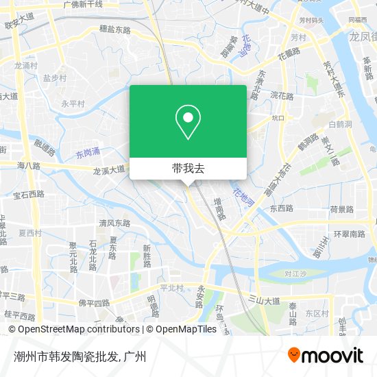 潮州市韩发陶瓷批发地图