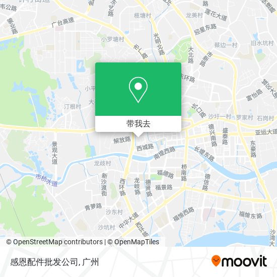 感恩配件批发公司地图
