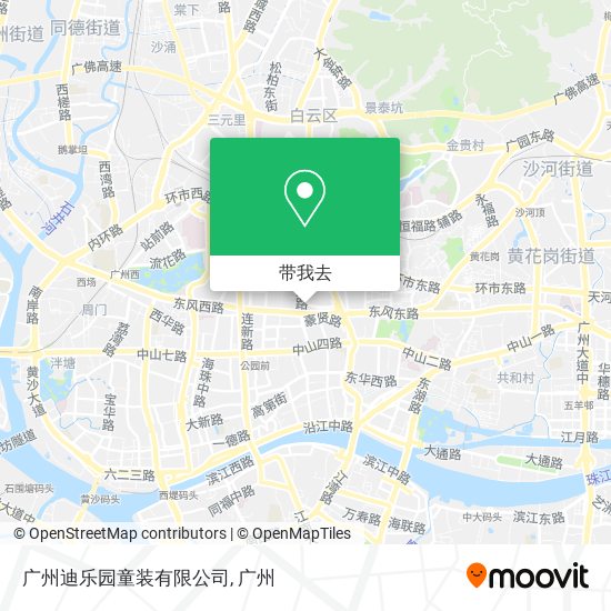 广州迪乐园童装有限公司地图