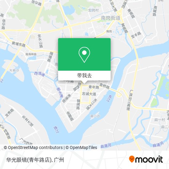 华光眼镜(青年路店)地图
