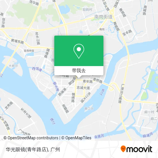 华光眼镜(青年路店)地图
