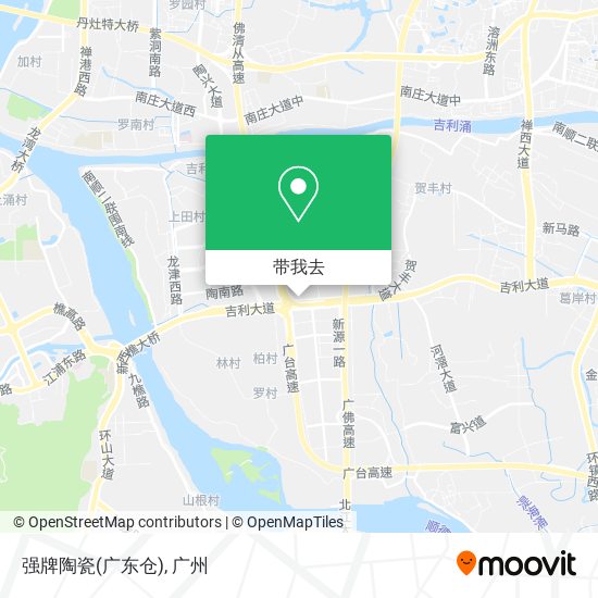 强牌陶瓷(广东仓)地图