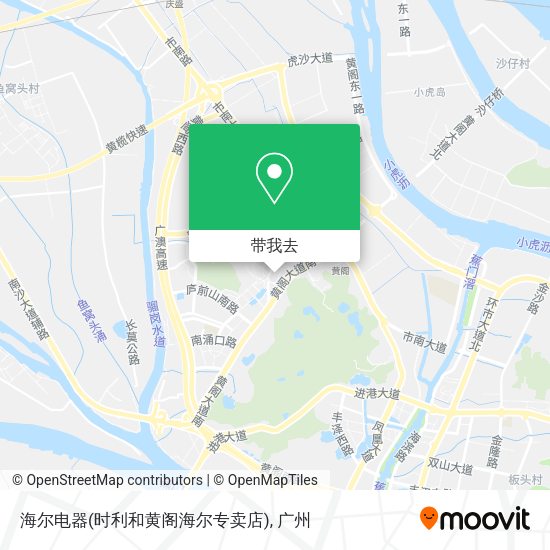 海尔电器(时利和黄阁海尔专卖店)地图