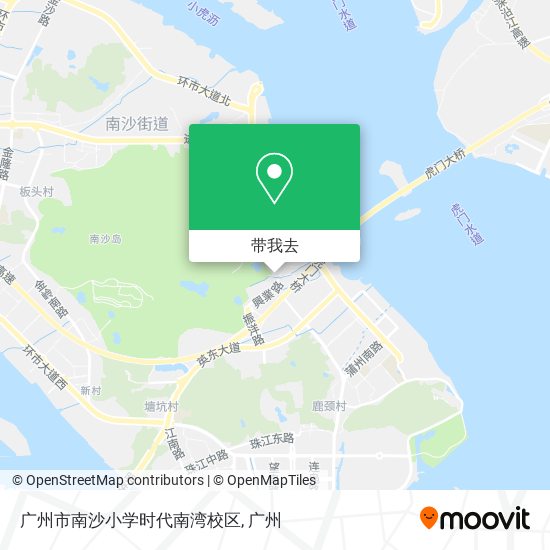 广州市南沙小学时代南湾校区地图