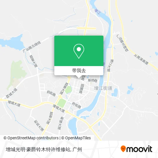 增城光明·豪爵铃木特许维修站地图