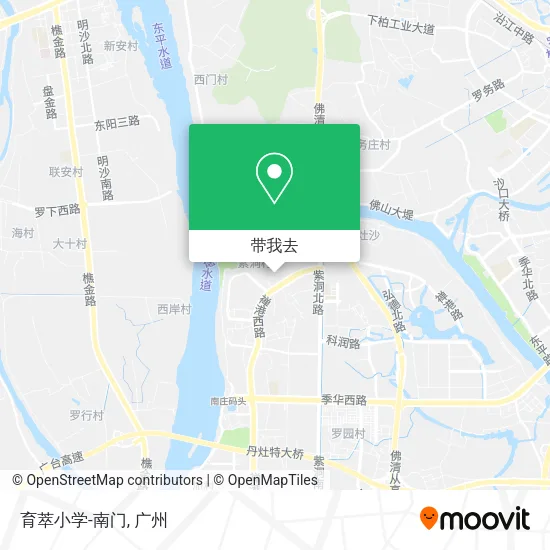 育萃小学-南门地图