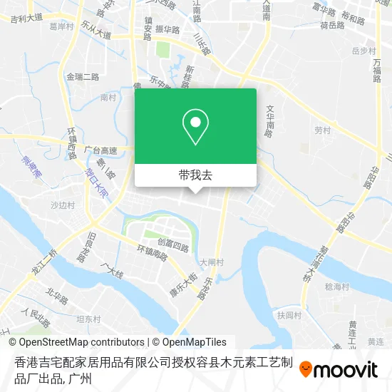 香港吉宅配家居用品有限公司授权容县木元素工艺制品厂出品地图
