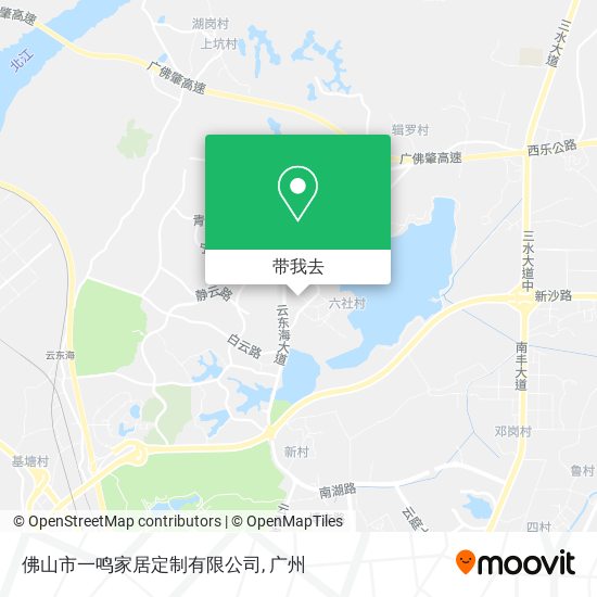 佛山市一鸣家居定制有限公司地图