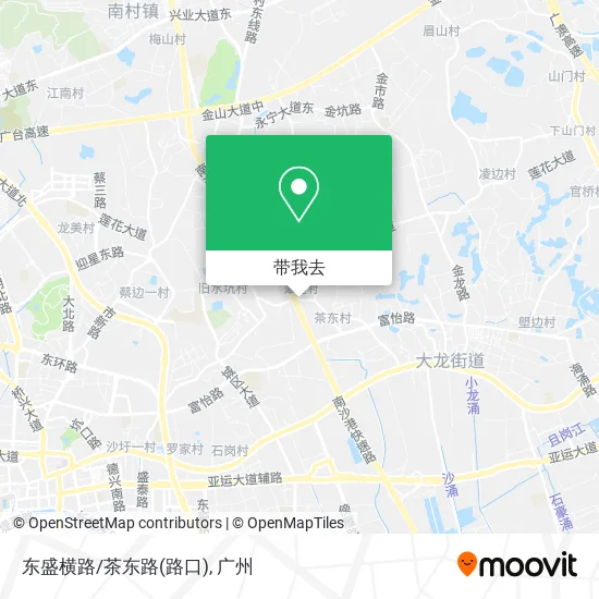 东盛横路/茶东路(路口)地图